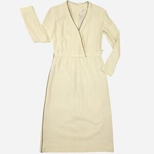 Leslie Fay Women's Cream Dress